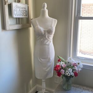 The Sang White Crotchet Top Midi Dress NWT